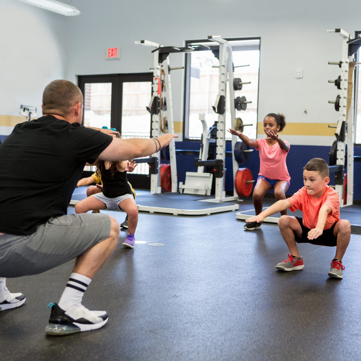 Children training together at Athletic Performance Camp