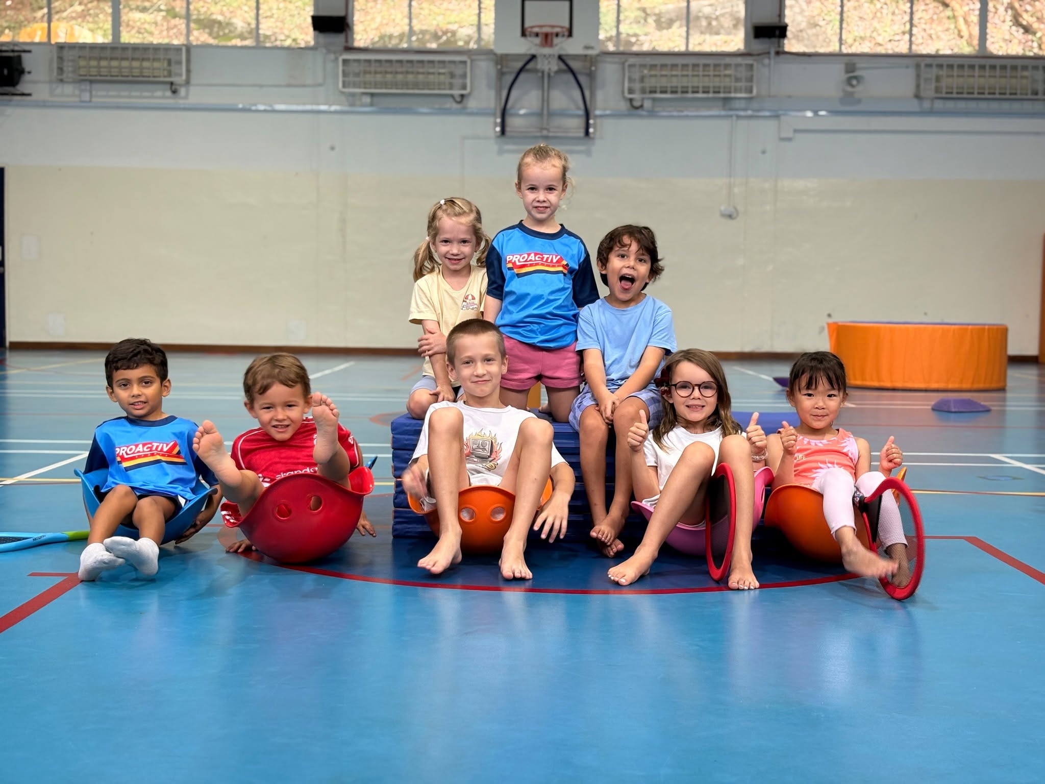 Children at a ProActiv Sports holiday camp at Holland International School Singapore