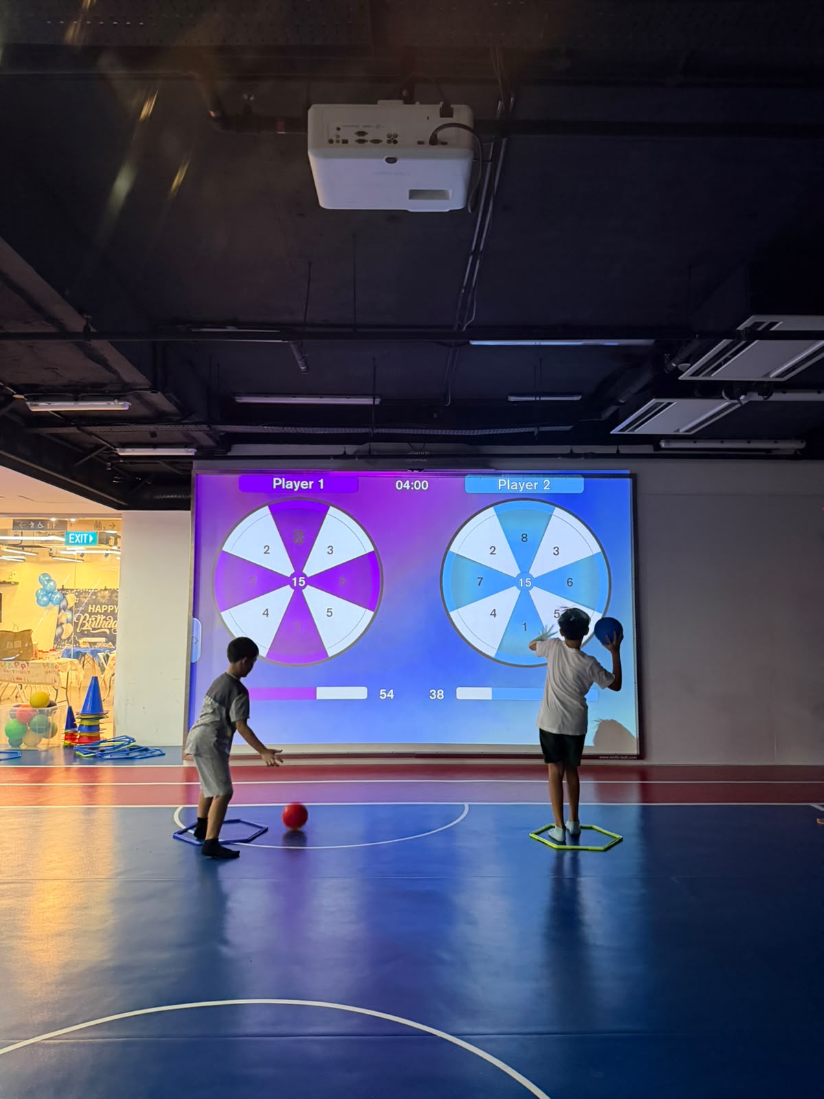MultiBall interactive sports wall at Prodigy Katong Point