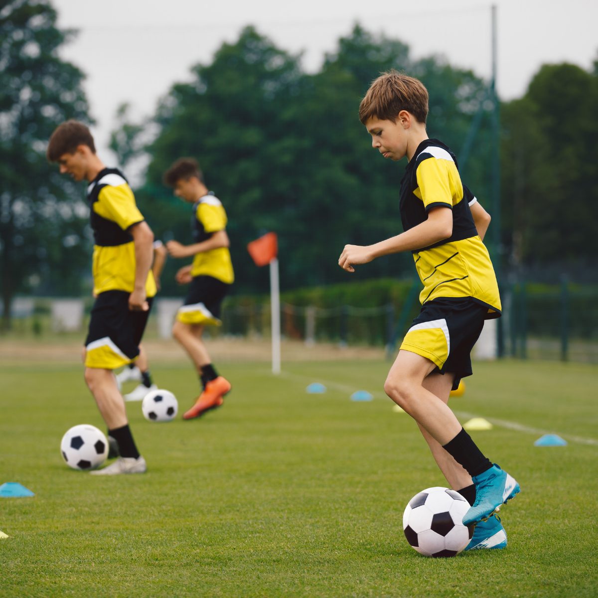 Athletes training power and coordination at the Athletic Performance Camp